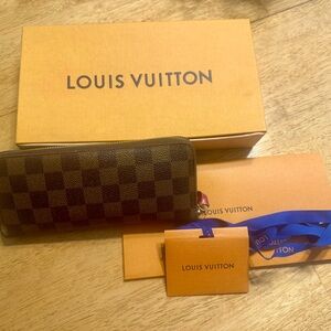 Louis Vuitton Damier Ebene Zip Wallet